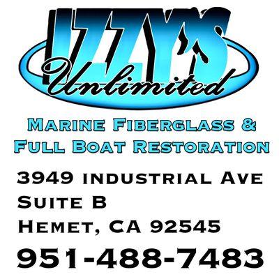 IZZY'S UNLIMITED
Marine Fiberglass and Full Boat
Restoration