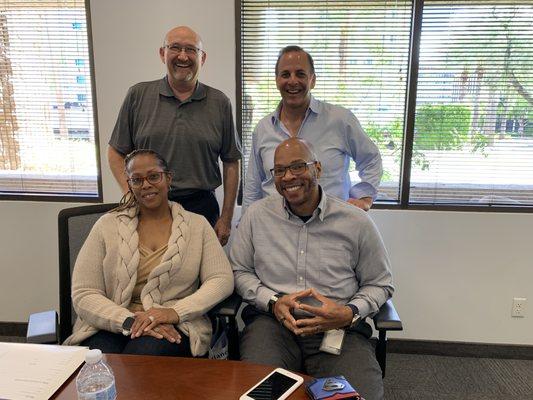 Closing on their new home in Chandler, AZ (March, 2019).  Big congrats to Nigel and Vera!