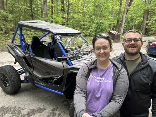 Just before entering Cade's Cove