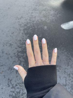 White dip nails