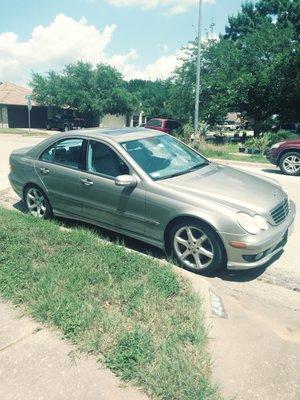 C230 Mercedes had electrical wiring repaired so that the front right lights work and fuses replaced now horn works also.