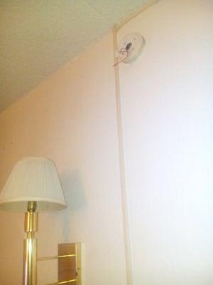 That's where the smoke alarm is supposed to go