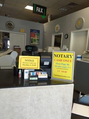 They also do notary here