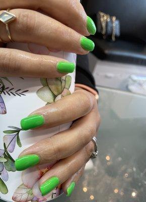 Natural nails with dippowder&gel. Envy is real