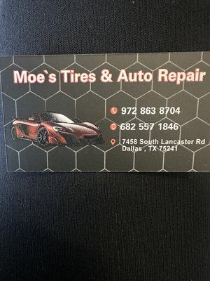 Now called Moe's Tires and Auto Repair