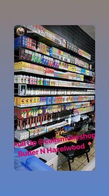 Lots of choices of vape juice , guaranteed to find something you like , lots of flavors