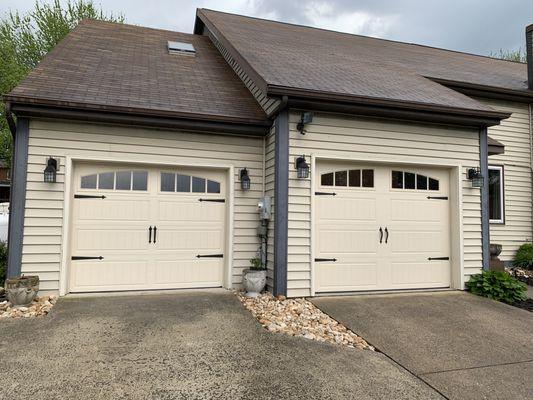 A pair of great looking carriage style doors.