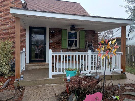 Almost completed porch facelift