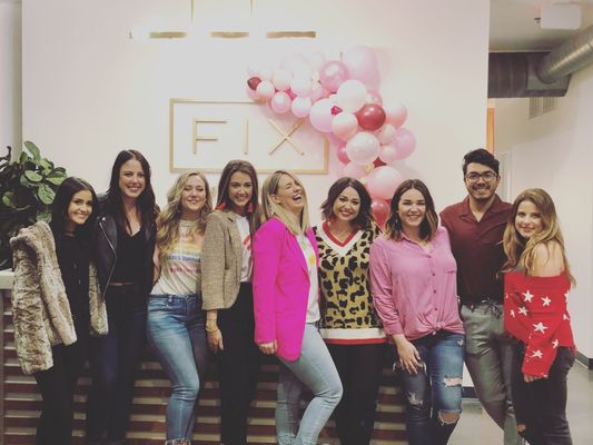 Galentine's Day party with The Fix crew