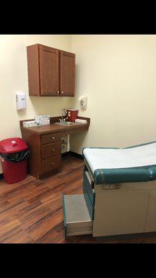 Clean Fresh Urgent Care Visit Rooms Without Carpet Dust For Our Patients.