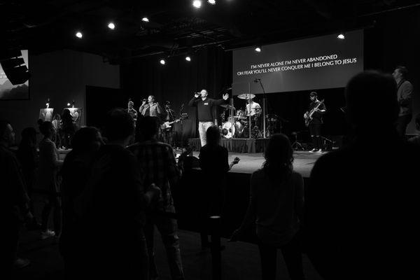 Every service starts with a powerful time of worship where we thank Jesus for all He's done!