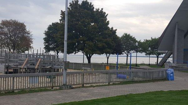 Playground next to amphitheater