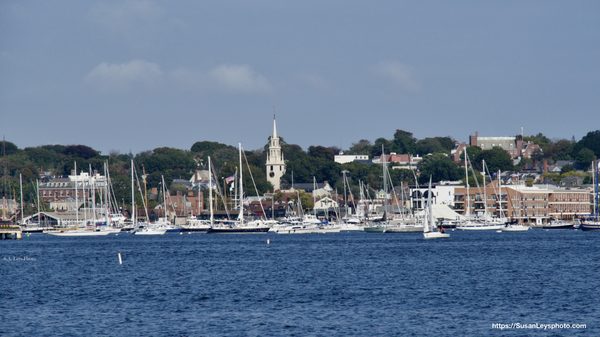 View of downtown Newport and Trinity Church from Ft. Adams (you can get to Ft. Adams by Launch).