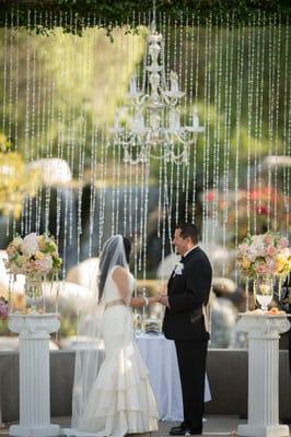 Crystal curtain and chandelier added COMPLEMENTARY (very small labor charge applies)