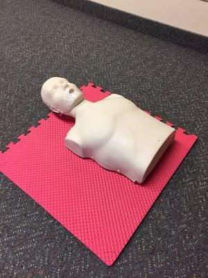 Come try our Prestan manikins with LED light instant feedback to let you know you are performing CPR properly.