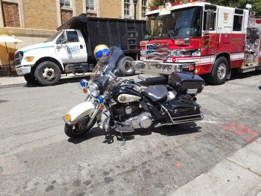 Uc Berkeley pd on a fire alarm call with BFD