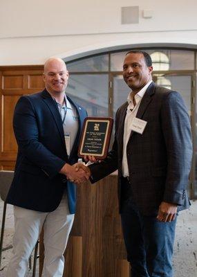 Craig Taylor 2022 Rice Veterans Entrepreneur of the Year Business Award Recipient.