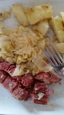 Cornbeef, cabbage and potatoes