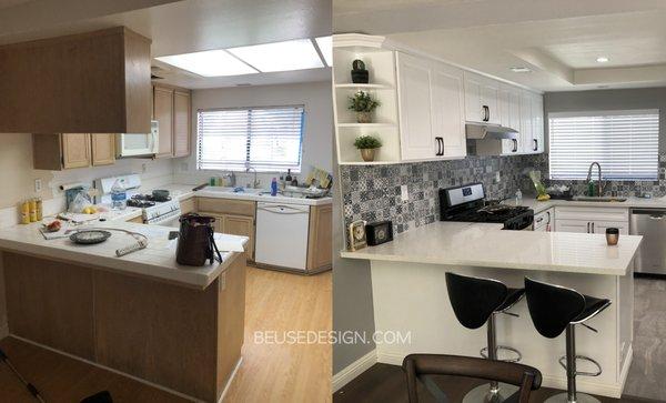 Before and after - Kitchen remodeling