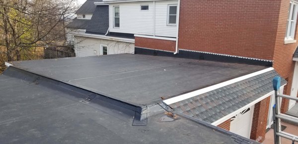 Flat Roof Repair Project We Finished.