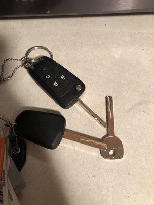 The keys I got