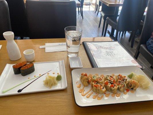 Dynamite Roll and Ikura