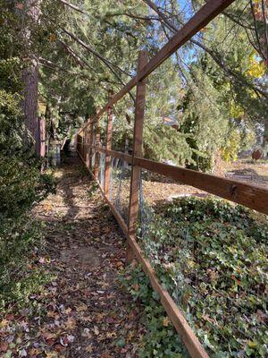 8' x 265' Fence with Pressure treated Lumber