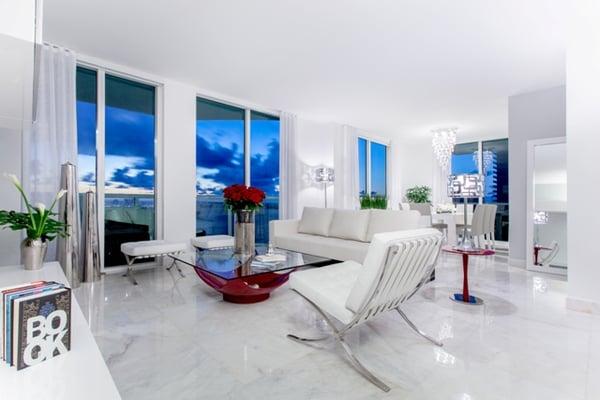 Beautiful apartment done exclusively by MH2G in downtown Miami