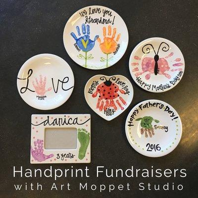 Handprint Fundraisers with Art Moppet Studio