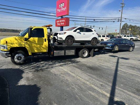 Flat bed & wheel lift tow