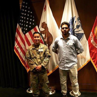 Like to Congratulate PVT Akhras on joining the United States Army.