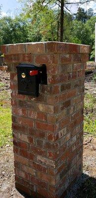 Brick mailbox