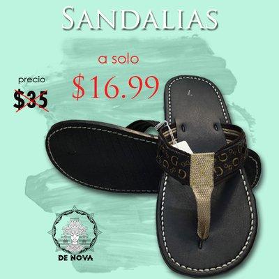 Sandalias de piel, con suela de llanta recicladas a solo 16.99