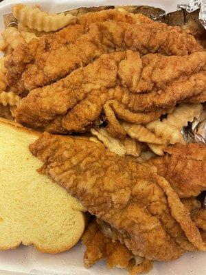 Pure deliciousness!  The best fried fish ever!