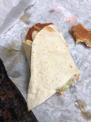 Chicken finger wrap