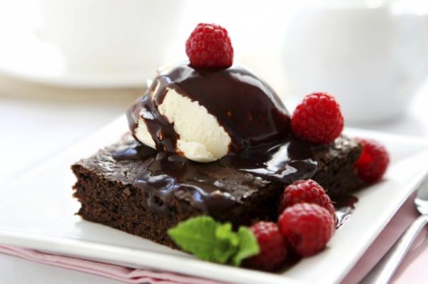 Triple Chocolate Brownie a la mode