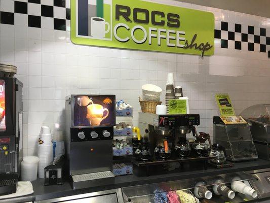 The ROCS Coffee Shop - enjoy fresh-made coffee every day :)