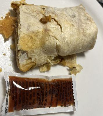 Lunch Burrito with [sic] salsa