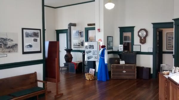 One of the station's rooms now used as a public museum.