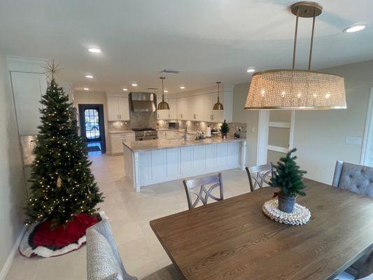 Kitchen remodel with dining addition