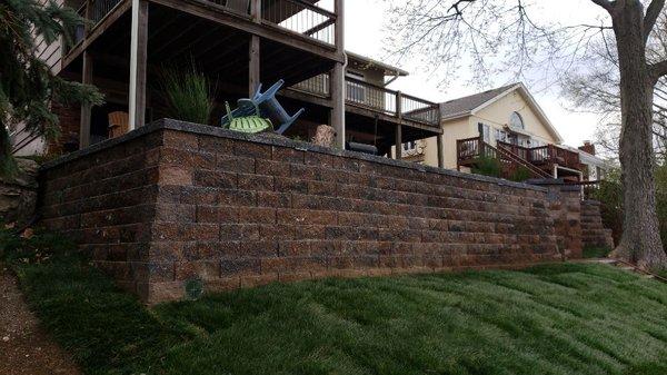 Retaining Wall at the Lake House