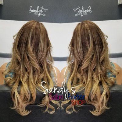 #ombrehair #longhair  #sandyssalonandbarbershop