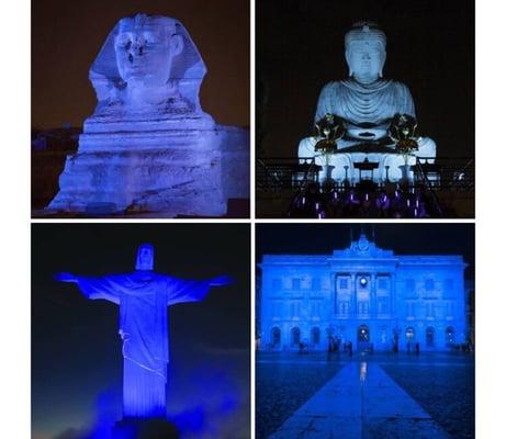 The world will light up blue on April 2nd