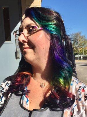 Rainbow hair, ah-check!