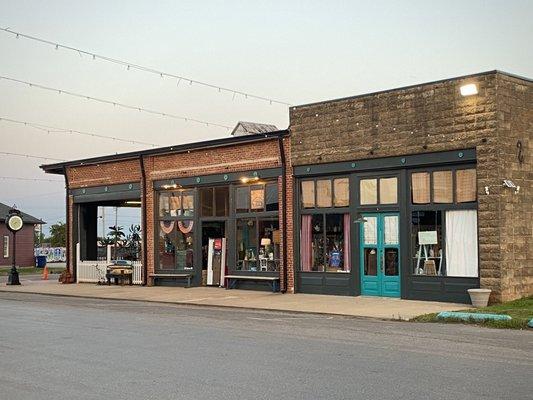 View of storefront from Monroe St.