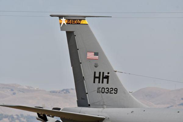 Hawaii ANG KC-135 visiting Moffett Field in California