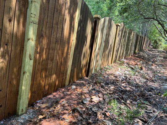 Repairing this 1,175 ft long fence