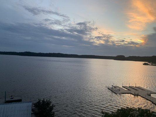 No filter sunset at Lake Crabtree (view from the watchtower)