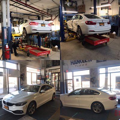 Before and after repairs on this 2018 BMW 430i Gran Coupe