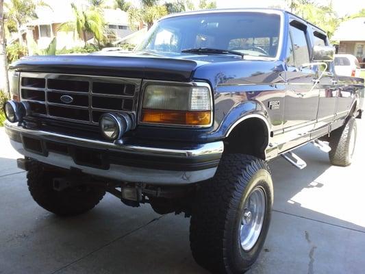 F-350 clay polished and waxed! Meguiars shine